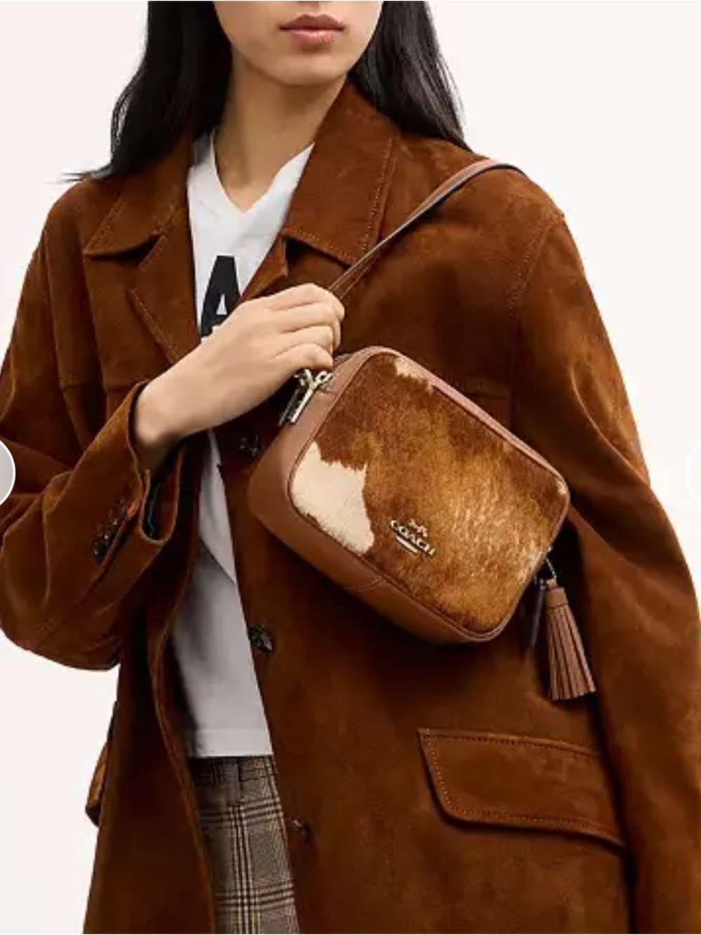 NWT🐮Coach Mini Carey Crossbody Bag
In Haircalf With Cow Print CEK71 Shoulder Bag - Picture 8 of 11